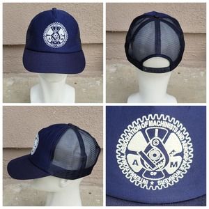 Vtg International Association Of Machinists And Aerospace Workers Trucker Hat